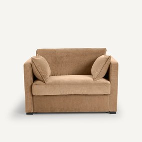 2-zitsbank, omvormbaar, in stonewashed fluweel, Neo Kinkajou