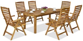 Tuinmeubelen van hout Dżakarta/Bombaj 6 Garden Point
