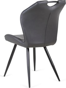 Eetkamerstoel - Cobra - leer Vintage zwart