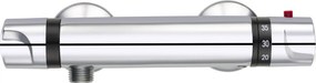 Saqu Ecoline douche thermostaatkraan 12cm chroom