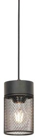 Industriële hanglamp zwart - Jim Industriele / Industrie / Industrial E27 rond Binnenverlichting Lamp