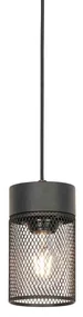 Industriële hanglamp zwart - Jim Industriele / Industrie / Industrial E27 rond Binnenverlichting Lamp