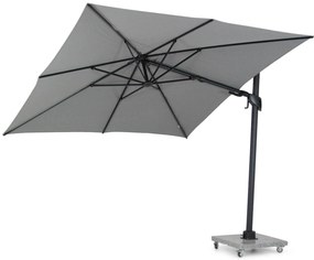 Santika Furniture Santika Belize Deluxe Parasol X Antraciet Frame/ Mid Grey Aluminium Grijs