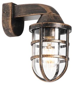Vintage buiten wandlamp antiek goud IP54 - Joeri