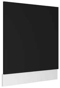 vidaXL Vaatwasserpaneel 59,5x3x67 cm spaanplaat zwart