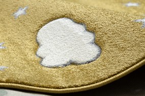 Tapijt PETIT MOON maan , Sterretje , wolken  goud