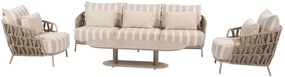 4 Seasons Outdoor Beverly loungeset latte Loungeset   beige weerbestendig