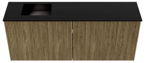 Mondiaz Joya 100cm toiletmeubel dusk met wastafel faye links zonder kraangat urban