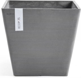 Ecopots bloempot Rotterdam 50 - Vierkant - Grey - 50 x H43,5 cm
