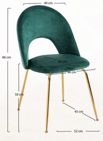 Dawa Goud Fluwelen Stoel