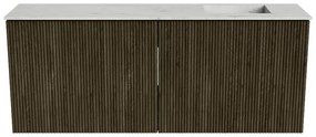 Mondiaz Joya DLux 100cm toiletmeubel shadow met wastafel faye rechts 1 kraangat opalo