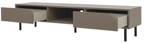 Tenzo Corner Modern Tv-meubel Taupe - 176.5x43x39cm.