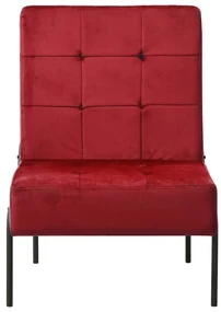 vidaXL Relaxstoel 65x79x87 cm fluweel wijnrood