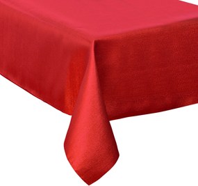 Feeric Lights & Christmas Tafelkleed – 140 x 360 cm – Rood glitter – Katoen – Feestelijk en elegant