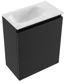 Mondiaz Ture DLux toiletmeubel 40cm urban met wastafel opalo links zonder kraangat