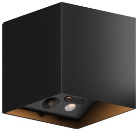 Volterra Up en Down Muurlamp Zwart Oplaadbaar met Bewegingssensor