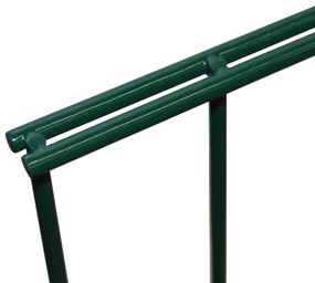 vidaXL Dubbelstaafmatten 2,008x2,23 m 16 m (totale lengte) groen