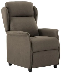vidaXL Leunstoel stof taupe