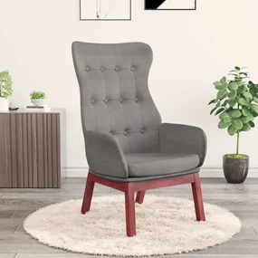 vidaXL Relaxstoel stof lichtgrijs