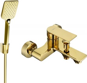 Mexen Royo R62 badkraan met doucheset, goud 7223R62-50