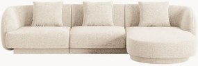 Chenille hoekbank Tulum (4-zits)