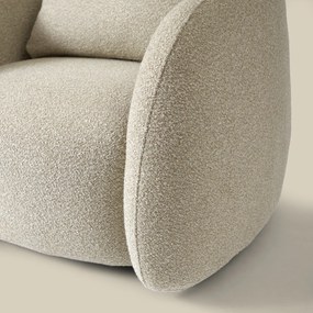 Ronde Fauteuil Beige Stof