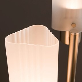 Vloerlamp glas/staal, Strozzi, ontwerp E. Gallina