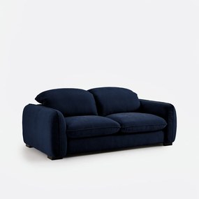 3-zits slaapbank in gemêleerd polyester, met hoofdsteunen, ISLA