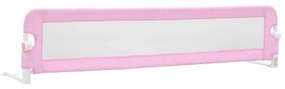 vidaXL Bedhekje peuter 180x42 cm polyester roze