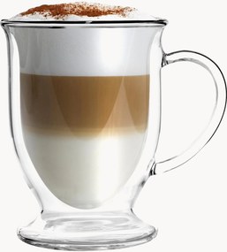 Dubbelwandige latte macchiato glazen Amo, 2-delig