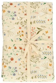 Tafelkleed, GOTS bio-katoen, veldbloemen, 145 x 180 cm