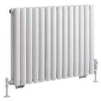 Eastbrook Tunstall dubbele radiator 80x60cm 1145W wit mat