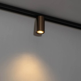 Moderne spot donker brons voor railsysteem 1-fase GU10 35mm - Iconic Ruby Honey