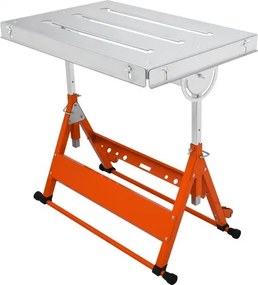 VEVOR Lastafel Opvouwbaar 76,2x50,8cm Werktafel Draagvermogen 181kg Hoogteverstelbaar van 63,5 tot 81,3cm Verstelbare hoek 0°/30°/90° Werkbank Werkplaatstafel van koolstofstaal met wielen