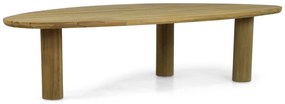 Dining Tuintafel  300 cm Old teak greywash Santika Leafline