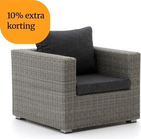 + 10% kassakorting | Lounge tuinstoel | Intenso Carpino | Wicker (vlechtwerk) | Grijs | Kees Smit Tuinmeubelen