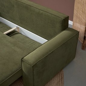 Tweepersoons Slaapbank Ribstof Groen
