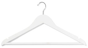 HEMA Kledinghangers Hout Wit - 6 Stuks (wit)