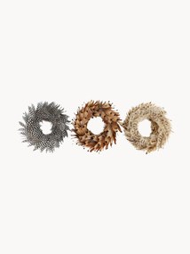 Kleine decoratieve verenkransen Natural, set van 3