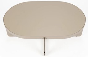 Zuiver Centre Oval Beige Ovale Design Salontafel Beige - 102 X 68cm.