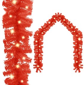 vidaXL Kerstslinger met LED-lampjes 5 m rood