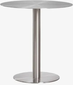 Ronde Eettafel Van Roestvrij Staal Xiren Ø70 Cm - Sklum