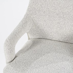 By-Boo Fika Scandinavische Eetkamerstoel Met Armleuning Beige