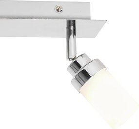 Moderne badkamer spot staal 2-lichts IP44 - Japie