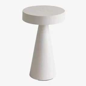 Draadloze Led Tafellamp Voor Buiten Catinca Wit - Sklum
