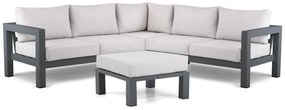 Hoek loungeset 5 personen Aluminium Grijs Lifestyle Garden Furniture Luca
