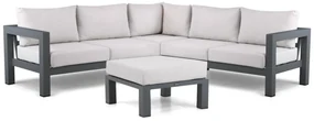 Hoek loungeset 5 personen Aluminium Grijs Lifestyle Garden Furniture Luca