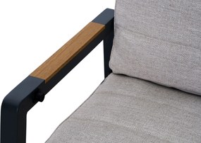 Verstelbare Tuinstoel Aluminium Grijs-antraciet Lifestyle Garden Furniture Vivaro   antracite