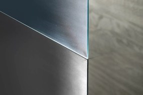 Aqualine Pilot inloopdouche opaalglas 80x190cm chroom