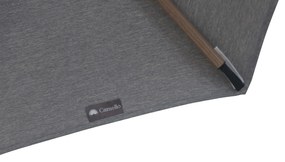Zweefparasol  3.5m S2 Excellent (incl. voet + hoes) Grijs-antraciet Camello Luna